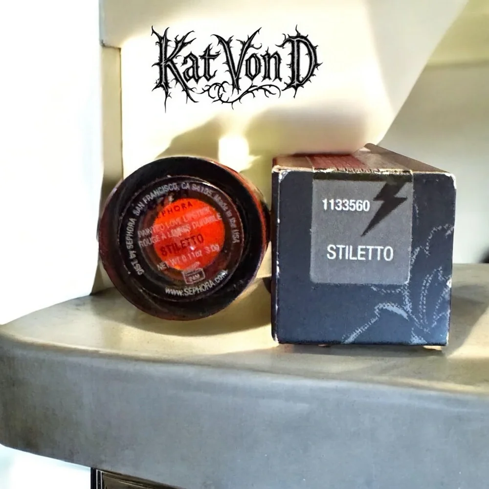 KAT VON D Painted Love Lipstick in STILETTO NEW IN BOX (RARE)